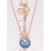 Кулон Xuping колір 18K з кр-ми Swarovski на ланцюжку Кристал Ocean Delite з метеликом дл. 41-46см х 1мм фото №2