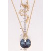 Кулон Xuping цвет 18K с кр-ми Swarovski на цепочке Кристалл Montana с капелькой дл. 40-45см х 2мм фото №2 Кулон Xuping цвет 18K с кр-ми Swarovski на цепочке Кристалл Montana с капелькой дл. 40-45см х 2мм фото №2