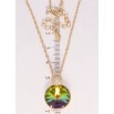 Кулон Xuping колір 18K з кр-ми Swarovski на ланцюжку Кристал Vitrail Medium з крапелькою дл. 40-45см х 2мм фото №2