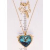 Кулон Xuping цвет 18K с кр-ми Swarovski на цепочке Сердце Metallic Blue с дельфинами дл. 39-44см х 1мм фото №2 Кулон Xuping цвет 18K с кр-ми Swarovski на цепочке Сердце Metallic Blue с дельфинами дл. 39-44см х 1мм фото №2