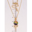 Кулон Xuping колір 18K з кр-ми Swarovski на ланцюжку Грязик кристал Vitrail Medium дл. 41-46см х 1мм фото №2