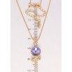 Кулон Xuping колір 18K з кр-ми Swarovski на ланцюжку Грязик кристал Paradise Shine дл. 41-46см х 1мм фото №2