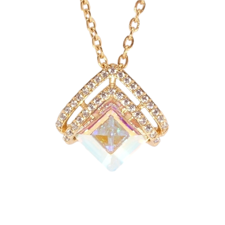 Кулон Xuping колір 18K з кр-ми Swarovski на ланцюжку Витончена підвіска з кр-лом АВ дл. 40-45см х 2мм фото №24 Кулон Xuping колір 18K з кр-ми Swarovski на ланцюжку Витончена підвіска з кр-лом АВ дл. 40-45см х 2мм фото №24