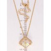 Кулон Xuping цвет 18K с кр-ми Swarovski на цепочке Изящная подвеска с кр-лом АВ дл. 40-45см х 2мм фото №2