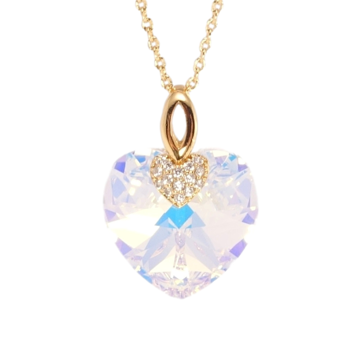 Кулон Xuping колір 18K з кр-ми Swarovski на ланцюжку Кристальне серце Shimmer дл. 40-44см х 1мм фото №21 Кулон Xuping колір 18K з кр-ми Swarovski на ланцюжку Кристальне серце Shimmer дл. 40-44см х 1мм фото №21