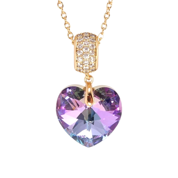 Кулон Xuping колір 18K з кр-ми Swarovski на ланцюжку Кристальне серце Paradise Shine дл. 40-45см х 2мм фото №8 Кулон Xuping колір 18K з кр-ми Swarovski на ланцюжку Кристальне серце Paradise Shine дл. 40-45см х 2мм фото №8