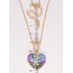 Кулон Xuping колір 18K з кр-ми Swarovski на ланцюжку Кристальне серце Paradise Shine дл. 40-45см х 2мм фото №2