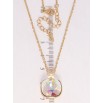 Кулон Xuping колір 18K з кр-ми Swarovski на ланцюжку Кристал АВ з доріжкою дл. 39-44см х 2мм фото №2
