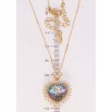 Кулон Xuping колір 18K з кр-ми Swarovski на ланцюжку Серце Paradise Shine з кристалами дл. 40-45см х 1мм фото №2 Кулон Xuping колір 18K з кр-ми Swarovski на ланцюжку Серце Paradise Shine з кристалами дл. 40-45см х 1мм фото №2