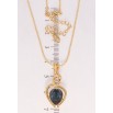 Кулон Xuping цвет 18K с кр-ми Swarovski на цепочке Лебеди кристалл Montana дл. 40-45см х 1мм фото №2