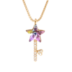 Кулон Xuping колір 18K з кр-ми Swarovski на ланцюжку "Ключик кристал Paradise Shine" дл. 40-45см х 1мм фото №2 Кулон Xuping колір 18K з кр-ми Swarovski на ланцюжку "Ключик кристал Paradise Shine" дл. 40-45см х 1мм фото №2