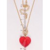 Кулон Xuping колір 18K з кр-ми Swarovski на ланцюжку Кристальне серце Light Siam дл. 40-45см х 2мм фото №2 Кулон Xuping колір 18K з кр-ми Swarovski на ланцюжку Кристальне серце Light Siam дл. 40-45см х 2мм фото №2