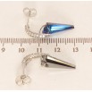 Серьги Xuping цвет Родий с кристаллами Swarovski пусеты Кристаллы Metallic Blue на декоративных дугах фото №2 Серьги Xuping цвет Родий с кристаллами Swarovski пусеты Кристаллы Metallic Blue на декоративных дугах фото №2