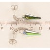 Серьги Xuping цвет Родий с кристаллами Swarovski пусеты Кристаллы Vitrail Medium на декоративных дугах фото №2