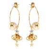Серьги Xuping цвет 14K с кристаллами Swarovski пусеты "Галактика с кр-ллами Topaz и АВ" фото №2 Серьги Xuping цвет 14K с кристаллами Swarovski пусеты "Галактика с кр-ллами Topaz и АВ" фото №2