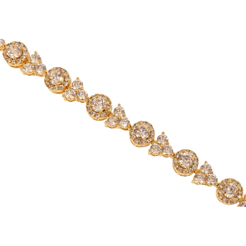 Браслет Xuping Позолота 18K Кристальная изящность длина с доп.замком 17,19см х 7мм фото №3 Браслет Xuping Позолота 18K Кристальная изящность длина с доп.замком 17,19см х 7мм фото №3