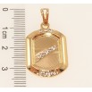 Кулон Xuping Позолота 18K Фигурная подвеска с вставками циркония фото №2 Кулон Xuping Позолота 18K Фигурная подвеска с вставками циркония фото №2
