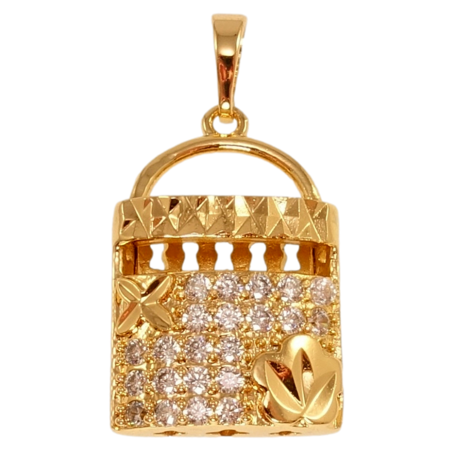 Кулон Xuping Позолота 18K Декоративная сумочка с цирконием фото №1
