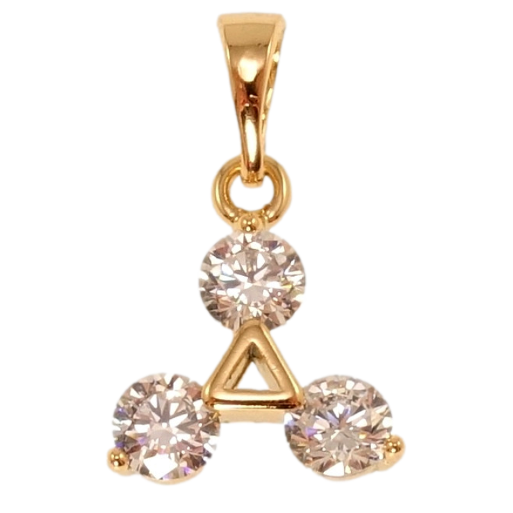 Кулон Xuping Позолота 18K Треугольник с кристаллами фото №25 Кулон Xuping Позолота 18K Треугольник с кристаллами фото №25