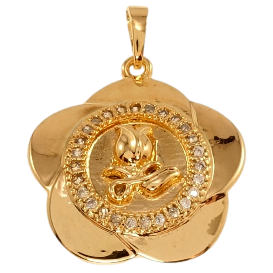 Кулон Xuping Позолота 18K Декоративный цветок с цирконием фото №1 Кулон Xuping Позолота 18K Декоративный цветок с цирконием фото №1