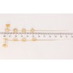 Серьги Xuping QQMM Позолота 18K пусеты Цветочки на цепочке фото №2 Серьги Xuping QQMM Позолота 18K пусеты Цветочки на цепочке фото №2