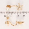 Серьги Xuping QQMM Позолота 18K пусеты- джекеты Жемчужные цветочки ø 6мм фото №2 Серьги Xuping QQMM Позолота 18K пусеты- джекеты Жемчужные цветочки ø 6мм фото №2