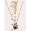Кулон Xuping цвет 18K с кр-ми Swarovski на цепочке Кристаллы Vitrail Medium длина 40-45см фото №2 Кулон Xuping цвет 18K с кр-ми Swarovski на цепочке Кристаллы Vitrail Medium длина 40-45см фото №2