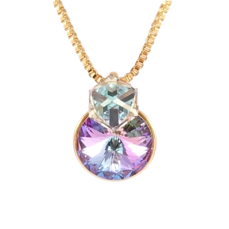 Кулон Xuping колір 18K з кр-ми Swarovski на ланцюжку Кристали Paradise Shine довжина 40-45см фото №21 Кулон Xuping колір 18K з кр-ми Swarovski на ланцюжку Кристали Paradise Shine довжина 40-45см фото №21
