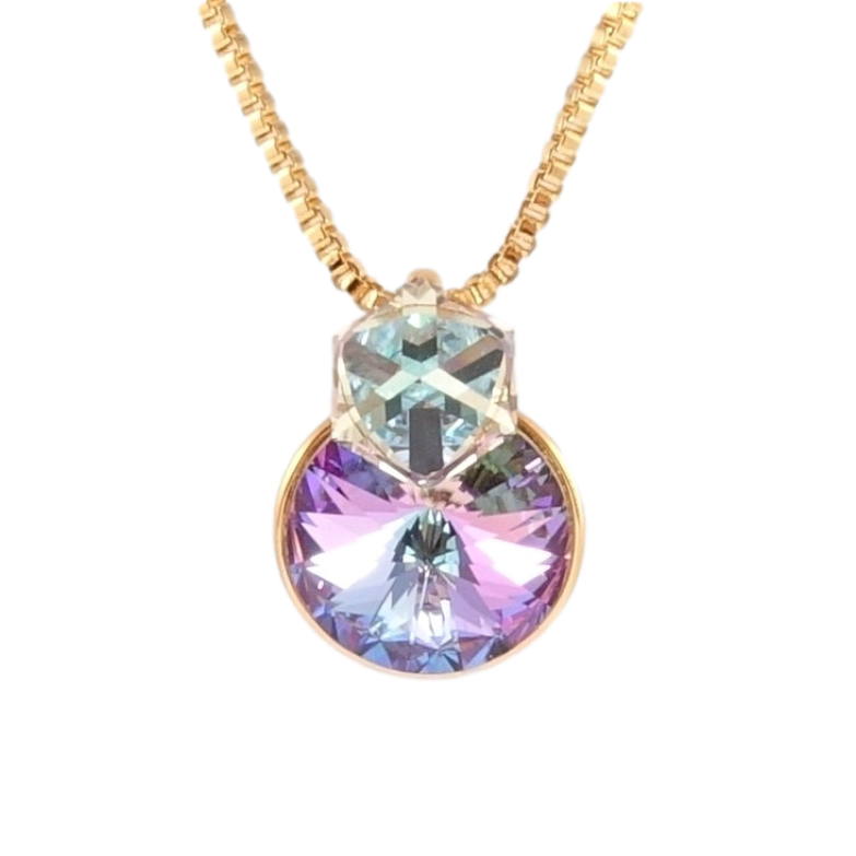 Кулон Xuping колір 18K з кр-ми Swarovski на ланцюжку Кристали Paradise Shine довжина 40-45см фото №14 Кулон Xuping колір 18K з кр-ми Swarovski на ланцюжку Кристали Paradise Shine довжина 40-45см фото №14