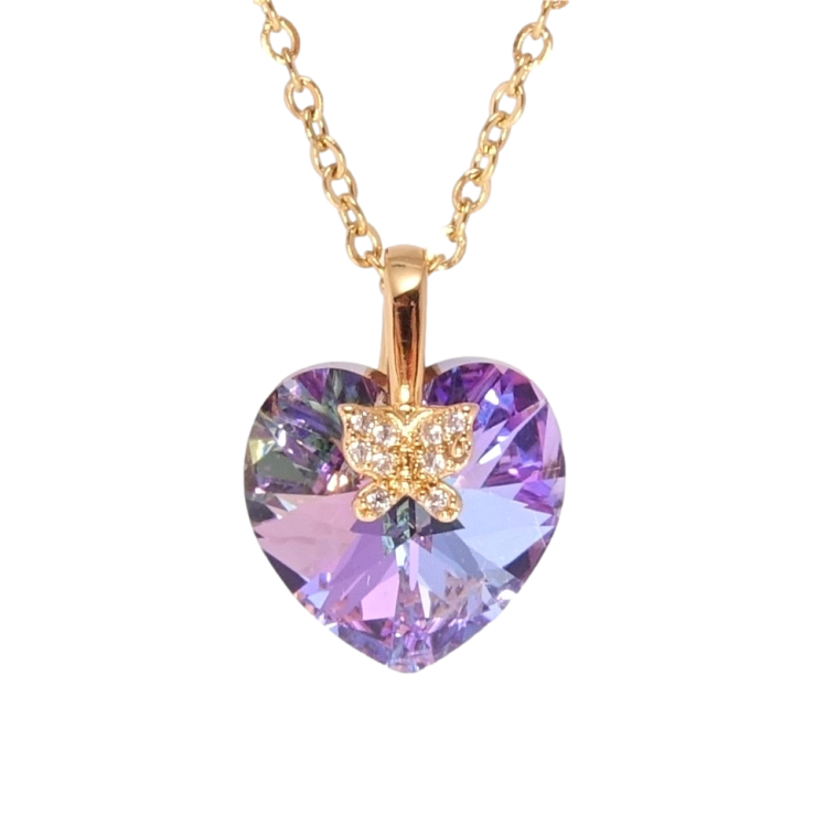 Кулон Xuping колір 18K з кр-ми Swarovski на ланцюжку Кристальне серце Paradise Shine довжина 40-45см х фото №10 Кулон Xuping колір 18K з кр-ми Swarovski на ланцюжку Кристальне серце Paradise Shine довжина 40-45см х фото №10