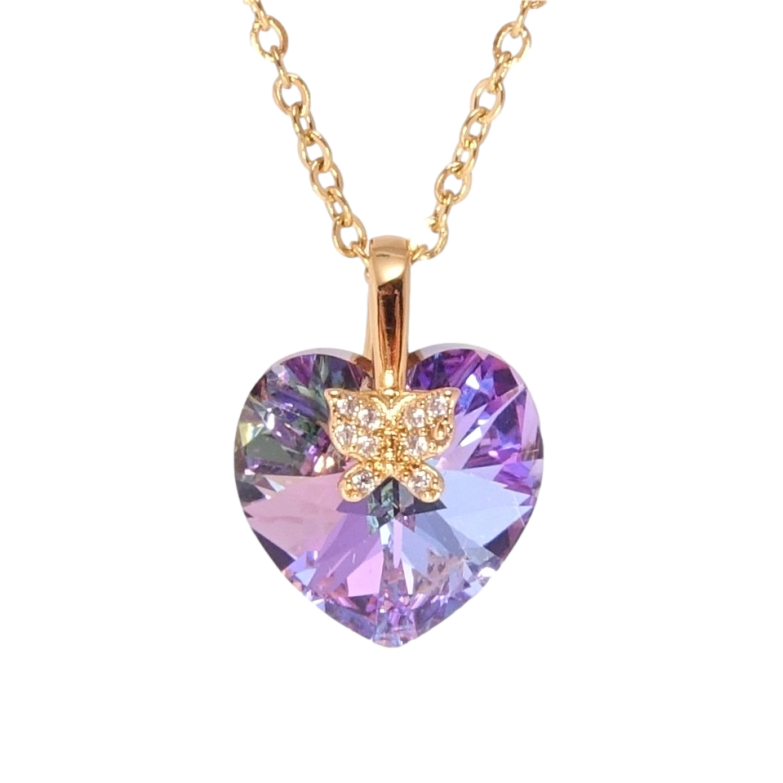Кулон Xuping колір 18K з кр-ми Swarovski на ланцюжку Кристальне серце Paradise Shine довжина 40-45см х фото №4 Кулон Xuping колір 18K з кр-ми Swarovski на ланцюжку Кристальне серце Paradise Shine довжина 40-45см х фото №4