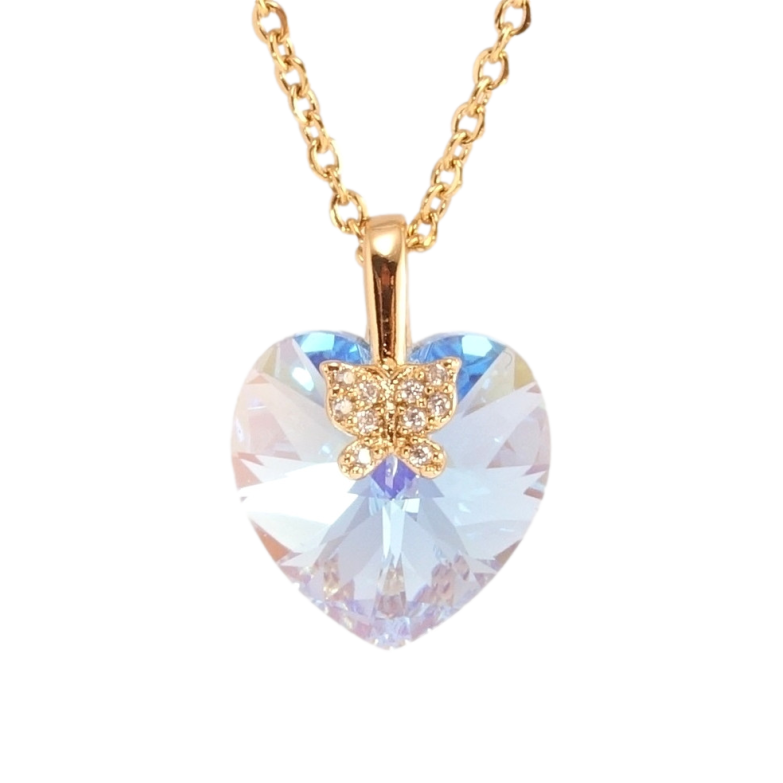 Кулон Xuping колір 18K з кр-ми Swarovski на ланцюжку Кристальне серце Ocean Delite довжина 40-45см х 2см фото №9 Кулон Xuping колір 18K з кр-ми Swarovski на ланцюжку Кристальне серце Ocean Delite довжина 40-45см х 2см фото №9