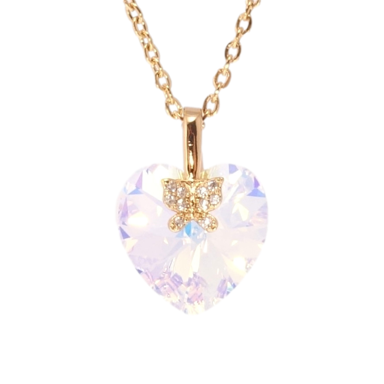 Кулон Xuping колір 18K з кр-ми Swarovski на ланцюжку Кристальне серце Shimmer довжина 40-45см х 2см фото №4 Кулон Xuping колір 18K з кр-ми Swarovski на ланцюжку Кристальне серце Shimmer довжина 40-45см х 2см фото №4