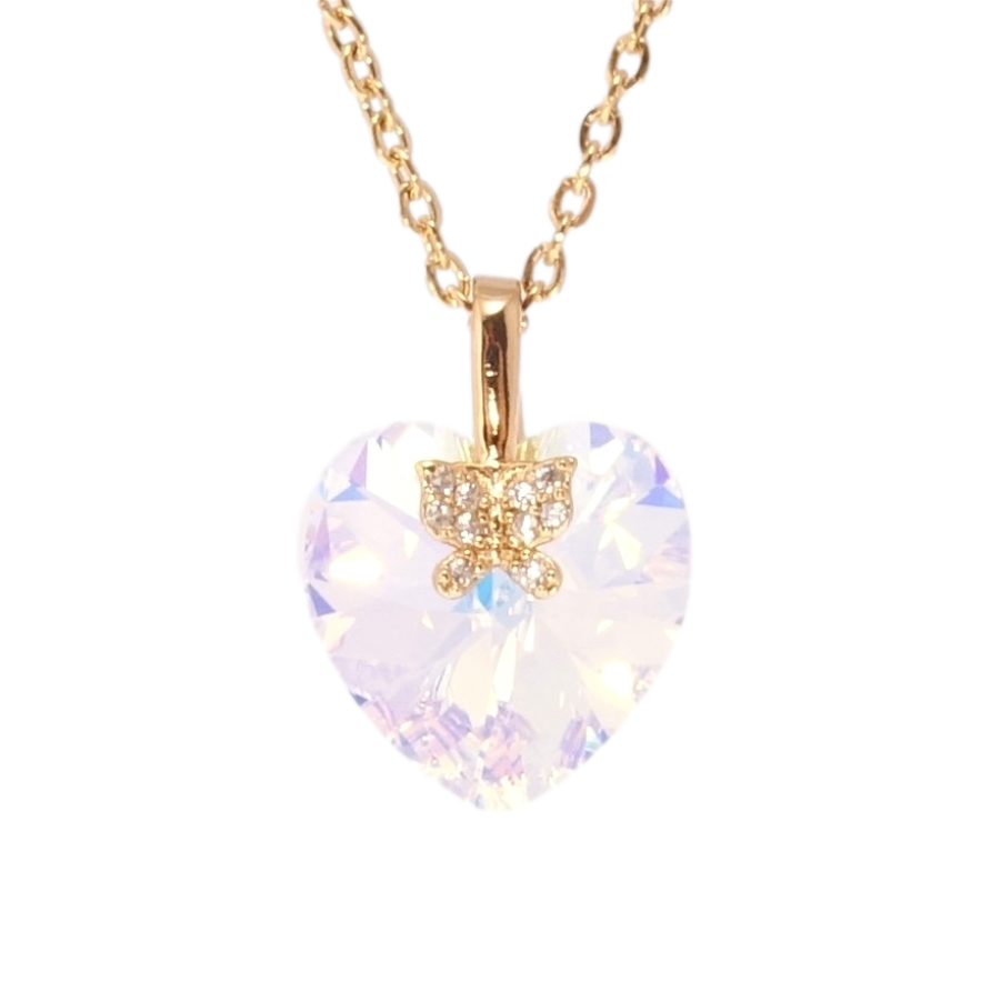 Кулон Xuping колір 18K з кр-ми Swarovski на ланцюжку Кристальне серце Shimmer довжина 40-45см х 2см фото №1 Кулон Xuping колір 18K з кр-ми Swarovski на ланцюжку Кристальне серце Shimmer довжина 40-45см х 2см фото №1