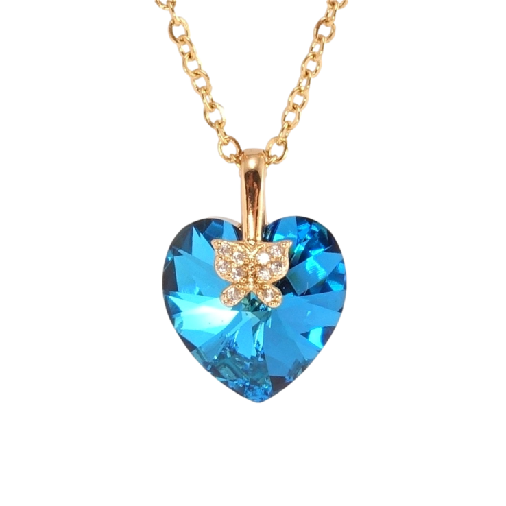 Кулон Xuping колір 18K з кр-ми Swarovski на ланцюжку Кристальне серце Capri Blue довжина 40-45см х 2см фото №21 Кулон Xuping колір 18K з кр-ми Swarovski на ланцюжку Кристальне серце Capri Blue довжина 40-45см х 2см фото №21