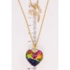 Кулон Xuping колір 18K з кр-ми Swarovski на ланцюжку Кристальне серце Vitrail Medium довжина 40-45см х фото №2 Кулон Xuping колір 18K з кр-ми Swarovski на ланцюжку Кристальне серце Vitrail Medium довжина 40-45см х фото №2