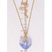 Кулон Xuping колір 18K з кр-ми Swarovski на ланцюжку Кристальне серце Lavender Delite довжина 40-45см х фото №2 Кулон Xuping колір 18K з кр-ми Swarovski на ланцюжку Кристальне серце Lavender Delite довжина 40-45см х фото №2