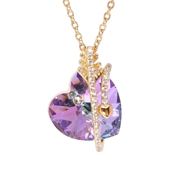 Кулон Xuping колір 18K з кр-ми Swarovski на ланцюжку Сердечко Paradise Shine зі стрілою довжина 40-45см х фото №16 Кулон Xuping колір 18K з кр-ми Swarovski на ланцюжку Сердечко Paradise Shine зі стрілою довжина 40-45см х фото №16