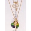 Кулон Xuping колір 18K з кр-ми Swarovski на ланцюжку Сердечко Vitrail Medium зі стрілою довжина 40-45см х фото №2