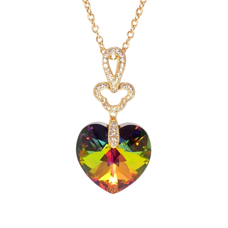 Кулон Xuping колір 18K з кр-ми Swarovski на ланцюжку Сердечко Vitrail Medium довжина 40-45см х 2см фото №19 Кулон Xuping колір 18K з кр-ми Swarovski на ланцюжку Сердечко Vitrail Medium довжина 40-45см х 2см фото №19