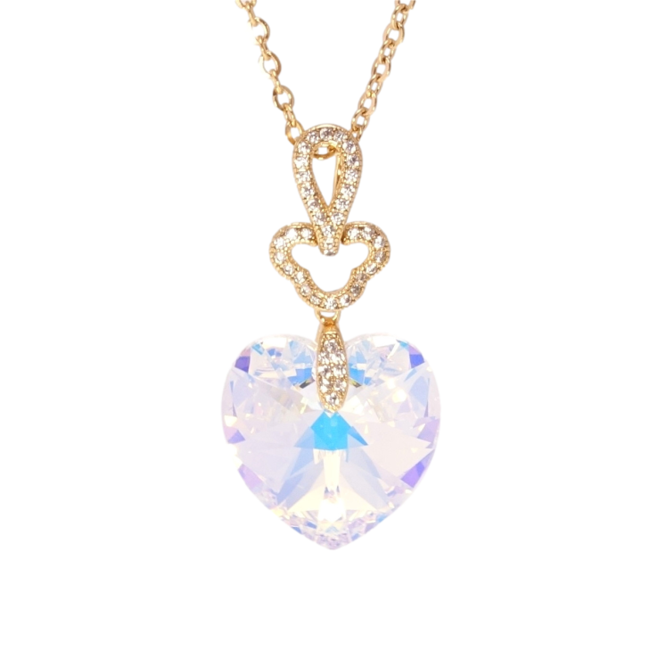 Кулон Xuping колір 18K з кр-ми Swarovski на ланцюжку Серце Shimmer довжина 40-45см х 2см фото №16 Кулон Xuping колір 18K з кр-ми Swarovski на ланцюжку Серце Shimmer довжина 40-45см х 2см фото №16