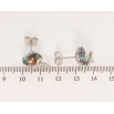 Серьги Xuping цвет Родий с кристаллами Swarovski пусеты Сердечки Vitrail Medium с бантами фото №2 Серьги Xuping цвет Родий с кристаллами Swarovski пусеты Сердечки Vitrail Medium с бантами фото №2