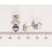 Сережки Xuping колір Родій з кристалами Swarovski пусети Ромби інкрустація кристалами з кубиками Purple Velvet фото №2 Сережки Xuping колір Родій з кристалами Swarovski пусети Ромби інкрустація кристалами з кубиками Purple Velvet фото №2