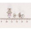 Сережки Xuping колір Родій з кристалами Swarovski пусети Ромби інкрустація кристалами з кубиками Paradise фото №2 Сережки Xuping колір Родій з кристалами Swarovski пусети Ромби інкрустація кристалами з кубиками Paradise фото №2