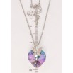 Кулон Xuping цвет Родий с кр-ми Swarovski на цепочке Кристальное сердечко Paradise Shine длина 40-45см х 2мм фото №2 Кулон Xuping цвет Родий с кр-ми Swarovski на цепочке Кристальное сердечко Paradise Shine длина 40-45см х 2мм фото №2