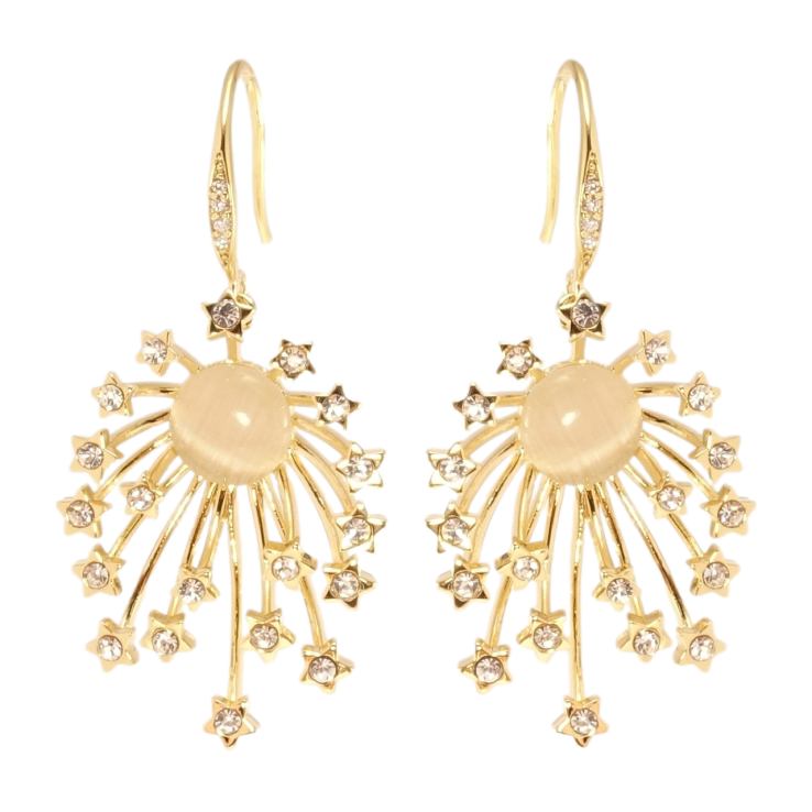 Серьги Xuping цвет 14K с кристаллами Swarovski французский замок Фейерверк с кристаллами Clear и Кошачим фото №14 Серьги Xuping цвет 14K с кристаллами Swarovski французский замок Фейерверк с кристаллами Clear и Кошачим фото №14