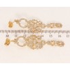 Сережки Xuping QQMM Позолота 18K пусети Леді інкрустація цирконієм фото №2 Сережки Xuping QQMM Позолота 18K пусети Леді інкрустація цирконієм фото №2