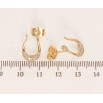 Сережки Xuping QQMM Позолота 18K пусети Авангардні петельки з цирконієм фото №2 Сережки Xuping QQMM Позолота 18K пусети Авангардні петельки з цирконієм фото №2