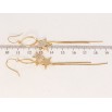 Серьги Xuping QQMM Позолота 18K французский замок Звездные подвески фото №2 Серьги Xuping QQMM Позолота 18K французский замок Звездные подвески фото №2