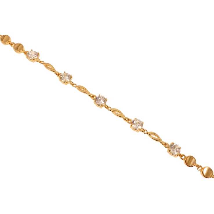 Браслет Xuping Позолота 18K Декоративное плетение с кристаллами длина с доп.замком 17.5,20.5см х 4-6мм фото №14 Браслет Xuping Позолота 18K Декоративное плетение с кристаллами длина с доп.замком 17.5,20.5см х 4-6мм фото №14